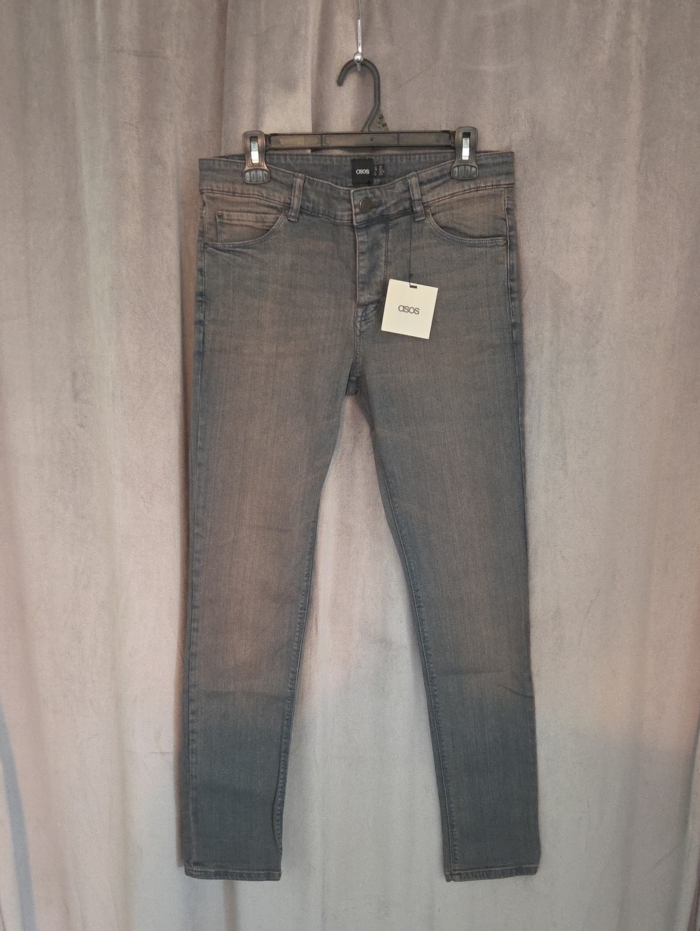 ASOS NWT Size 30 Women's Grey Skinny Jeans - Faded Wash